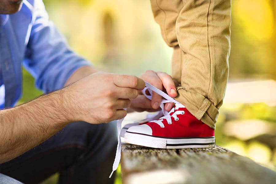 Tying Shoe Laces